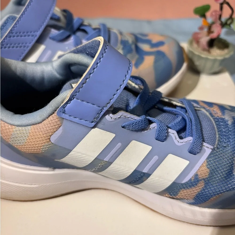 Adidas Kids Fortarun 2.0 Cloudfoam elastic lace top strap shoes
